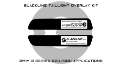 Goldenwrench Supply BMW 3 Series M3 Competition 2021+ (G20/G80 Pre LCI) BLACKLINE Taillight Overlay Kit