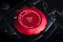 Goldenwrench Supply BMW 2021+ S58 Engine BLACKLINE Performance Edition RED Engine Cap Set (Oil Cap / Coolant Caps)