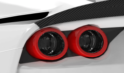 1016 Industries Ferrari 812 Superfast Tail Light Surround (1x1 Carbon Fiber)