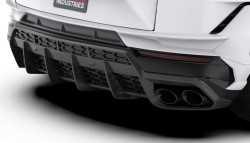 1016 Industries Lamborghini Urus Performante Vision 2.0 1 Piece Diffuser (Twill Carbon)
