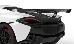 1016 Industries McLaren 570S Rear Race Wing with tips 570GT (Twill Carbon)