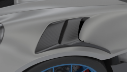 1016 Industries Porsche 991.2 GT2 RS Fender Vents (Twill Carbon)