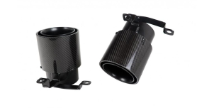 Ferrari F8 Tributo/Spider | Carbon - Stainless Steel Tailpipes - Visible Ferrari Carbon