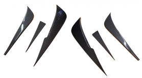 Ferrari F8 Tributo/Spider | Diffusor-Fins - Visible Carbon