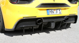Ferrari 488 Spider/GTB | Add-On Part For Diffusor - Visible Carbon