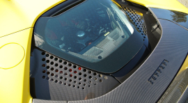 Ferrari SF90 Stradale | Cover Boot Lid - Visible Ferrari Carbon