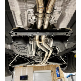 Redstar Stainless Steel Centre Resonator Delete - Audi RSQ8/SQ7/SQ8, Bentley Bentayga, Porsche Cayenne S V8/Turbo/GTS