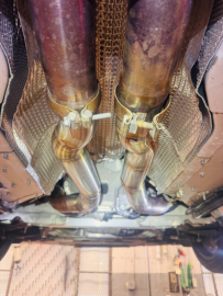 VelocityAP Aston Martin Vantage AMV8 & DB12 2025-on 4.0TT Cut & Fit Secondary Cat Delete Pipes