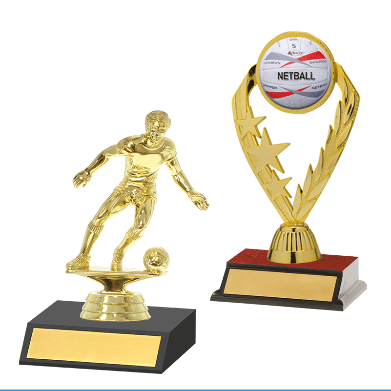 Small trophies like figrine on base or holder on base