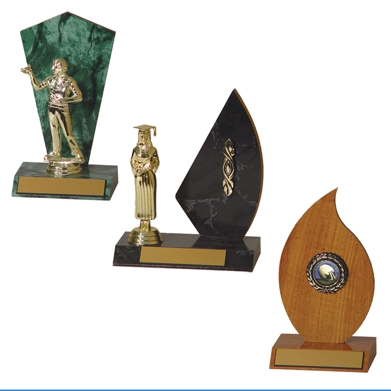 shaped trophies catagory
